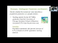 Population and Sample Parameter and Statistics