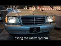 99 MB W140 S500 Testing the alarm system