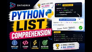 Python List Comprehension Questions Python Course Datadrix