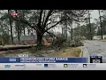 Lauren Tear reports from tree on home in south Tyler