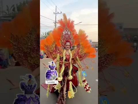 wow gaun nona cantik bidadari #sakura #pink #lagu #karnaval #daurulang #pilihwarna