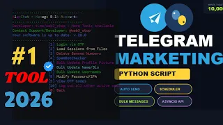 Telegram Python Bot 2026 New Telegram Marketing Software