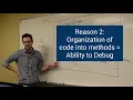 Java Chunk 2 Mod 1 pt 5 Reasons to use methods