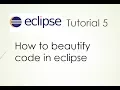 how to format code in eclipse