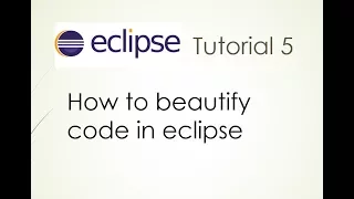 how to format code in eclipse
