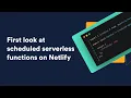 First look at Scheduled Serverless Functions Cron Jobs on Netlify