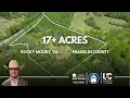 17 Acres with Creek Field Hunting Land Near Rocky Mount VA Franklin County Land for Sale