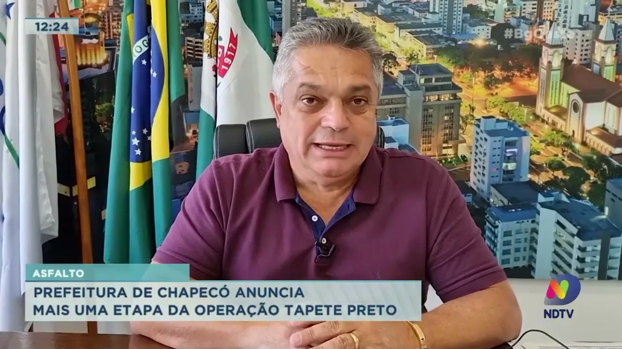 Prefeitura de Chapecó anuncia mais uma etapa da operação tapete preto