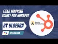 How to create Field Mapping in Acuity for Hubspot via Ulgebra