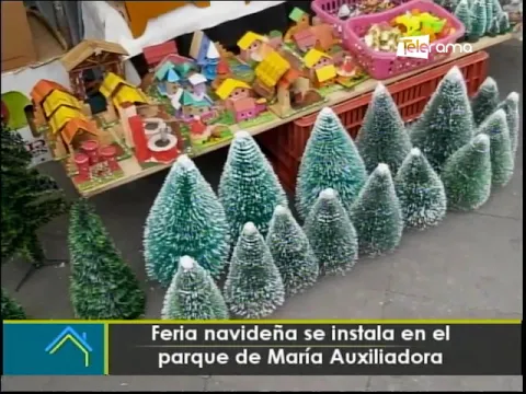Feria navideña se instala en el parque de María Auxiliadora