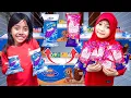 AQILA DAN LEIKA BORONG ES KRIM DI BANTUIN LABUBU