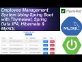 Employee Management System Spring Boot CRUD App with Thymeleaf Spring C JPA Hibernate MySQL