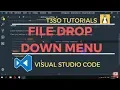 How to Hide file drop down menu in Visual Studio Code