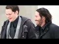 The Bromance between Keanu REEVES Bill SKARSGARD is REAL JOHN WICK 4 movie set Paris 25 10 2021