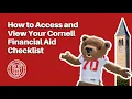How to Access and View Your Financial Aid Checklist