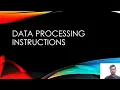 Data Processing Instructions