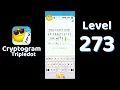 Cryptogram Tripledot Level 273 Answer SolutionGuruji