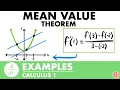 Mean Value Theorem Examples Calculus - JK Math