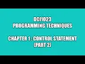 DCI1023 - Programming Techniques