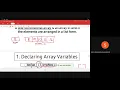 SC025 Lecture 3 4 Array part 1