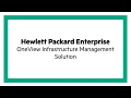 HPE OneView Infrastructure Management Solution