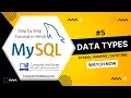MySQL Tutorials for Beginners MySQL Data Types