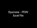 My Excel File - Crafting Log Assistance Final Fantasy XIV