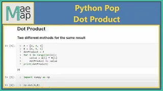 Python Pop Dot Product