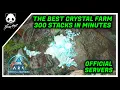 The Best Crystal Farm In The Entire Game - One Sloth Cap In Minutes ARK Survival Ascended
