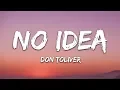 Download Lagu Don Toliver - No Idea (Lyrics)