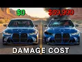 Realistic Crashes BeamNG Drive Damage Cost BMW M3 G80 | Epic Wallet Survival