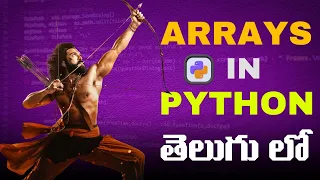 Arrays in Python Explained with Examples Python Tutorial in Telugu Brolly Academy