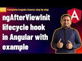 ngAfterViewInit in Angular Lifecycle hooks in Angular Complete Angular Tutorial