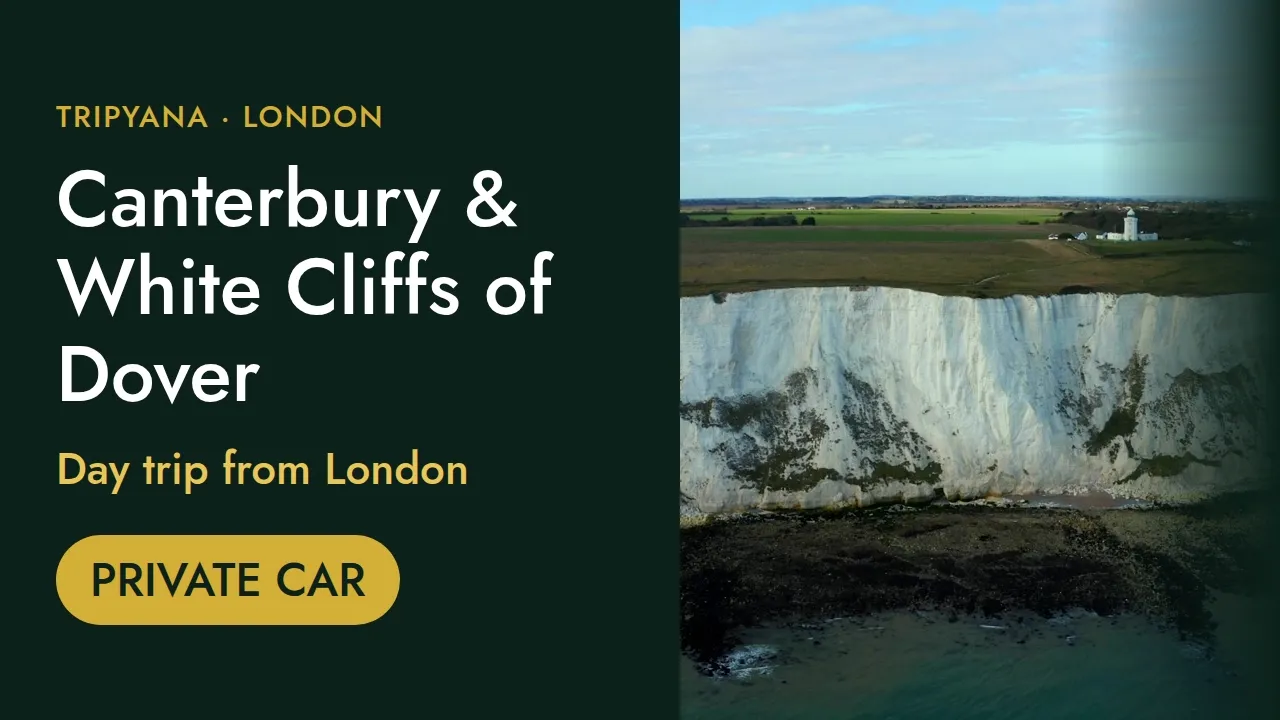 Canterbury and White Cliffs of Dover Day Trip from London by Private Car