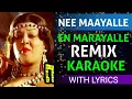Download Lagu NEE MAYALLE EN MAZHAYALLE REMIX KARAOKE WITH LYRICS | THADAVARA MALAYALAM SONG KARAOKE