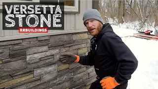 Installing the BEST Looking FAKE Faux Stone Versetta Stone by BORAL