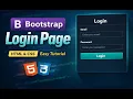 Create a Responsive Login Page Using Bootstrap 5 Beginner Friendly