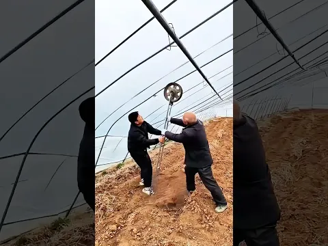 Fix Bent Greenhouse Frame with Tire Inertia