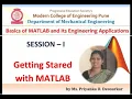 SESSION I Introduction to MATLAB