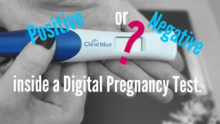 Inside a Digital Pregnancy test ClearBlue 2 Lines Mama-T