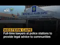 Full-time lawyers at police stations to provide legal advice to communities and police