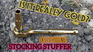 A gold ratchet and sockets Walmart hyper tough gold ratchet and 10 mill socket set