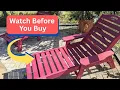 SERWALL Patio Chaise Lounge Chair Review - Watch Before You Buy