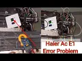 How to solve Haier AC E1 E2 error codes How to check AC sensor with a multimeter