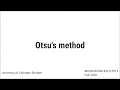 Otsu s Method
