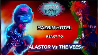 Hazbin Hotel React To Alastor Vs The Vees Gacha Life 2 Alastor X Vox Fight 