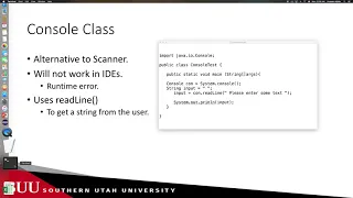 Java Console Class