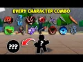 EVERY CHARACTER ONE SHOT COMBO The Strongest Battlegrounds