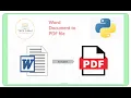 Convert Word documents into PDF files using Python