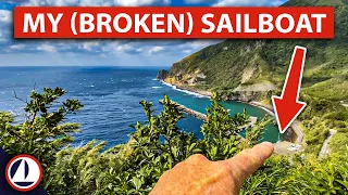 Stranded on a Remote Island After Engine Failure and a Storm!